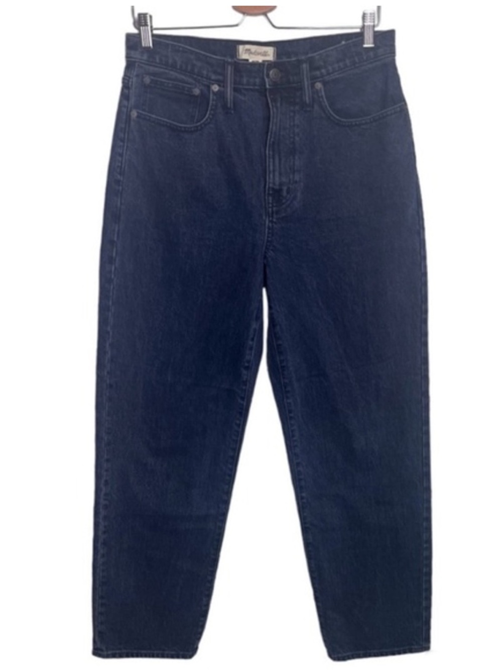 MADEWELL The Dadjean High Rise Tapered Jeans Size 27 Dark Wash
